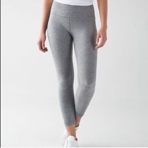 Gray Lululemon Leggings 25”